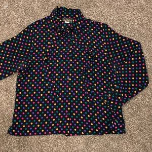 Sonja Ratay for San Andre Black Print Buttondown.